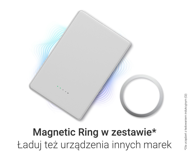 Silver Monkey Powerbank Smart 5000 mAh MagSafe UltraSlim 3w1 Srebrny - 1361041 - zdjęcie 9